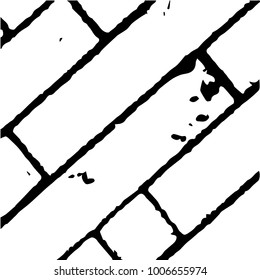 Abstract grunge grid halftone background pattern. Black and white vector line illustration
