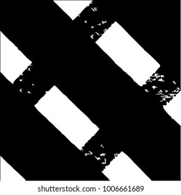 Abstract grunge grid halftone background pattern. Black and white vector line illustration
