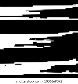 Abstract grunge grid halftone background pattern. Black and white vector line illustration
