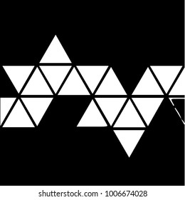 Abstract grunge grid halftone background pattern. Black and white vector line illustration
