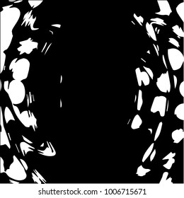 Abstract grunge grid halftone background pattern. Black and white vector line illustration
