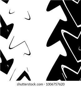 Abstract grunge grid halftone background pattern. Black and white vector line illustration
