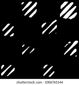 Abstract grunge grid halftone background pattern. Black and white vector line illustration
