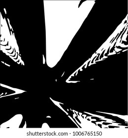Abstract grunge grid halftone background pattern. Black and white vector line illustration

