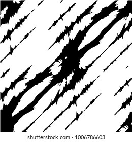 Abstract grunge grid halftone background pattern. Black and white vector line illustration
