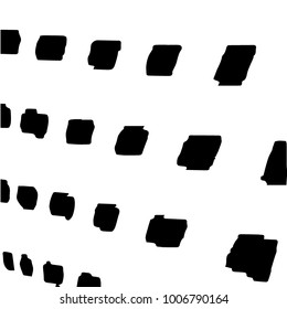 Abstract grunge grid halftone background pattern. Black and white vector line illustration

