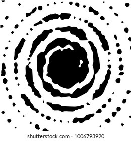Abstract grunge grid halftone background pattern. Black and white vector line illustration
