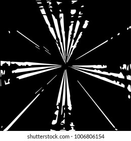 Abstract grunge grid halftone background pattern. Black and white vector line illustration
