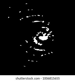 Abstract grunge grid halftone background pattern. Black and white vector line illustration

