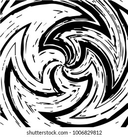 Abstract grunge grid halftone background pattern. Black and white vector line illustration
