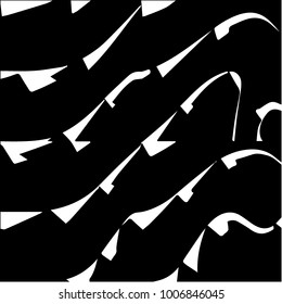 Abstract grunge grid halftone background pattern. Black and white vector line illustration
