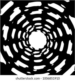 Abstract grunge grid halftone background pattern. Black and white vector line illustration
