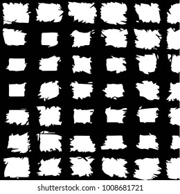 Abstract grunge grid halftone background pattern. Black and white vector line illustration

