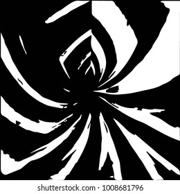 Abstract grunge grid halftone background pattern. Black and white vector line illustration
