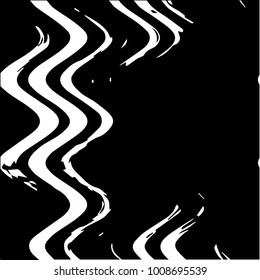 Abstract grunge grid halftone background pattern. Black and white vector line illustration
