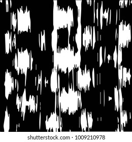 Abstract grunge grid halftone background pattern. Black and white vector line illustration

