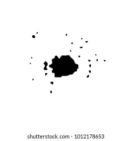 Abstract grunge grid halftone background pattern. Black and white vector line illustration
