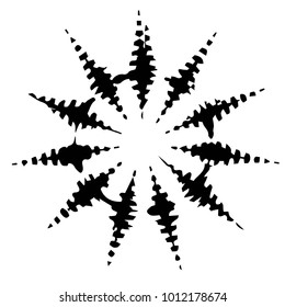 Abstract grunge grid halftone background pattern. Black and white vector line illustration
