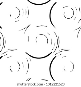 Abstract grunge grid halftone background pattern. Black and white vector line illustration
