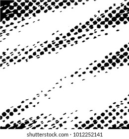 Abstract grunge grid halftone background pattern. Black and white vector line illustration
