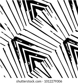 Abstract grunge grid halftone background pattern. Black and white vector line illustration
