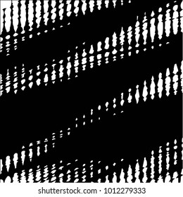 Abstract grunge grid halftone background pattern. Black and white vector line illustration
