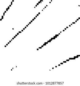 Abstract grunge grid halftone background pattern. Black and white vector line illustration
