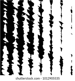 Abstract grunge grid halftone background pattern. Black and white vector line illustration
