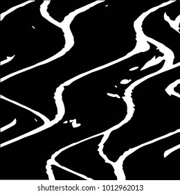Abstract grunge grid halftone background pattern. Black and white vector line illustration

