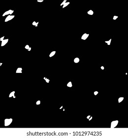 Abstract grunge grid halftone background pattern. Black and white vector line illustration
