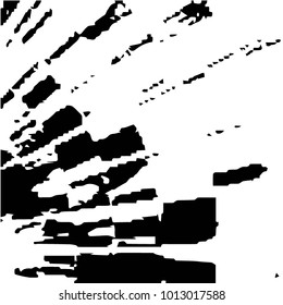 Abstract grunge grid halftone background pattern. Black and white vector line illustration
