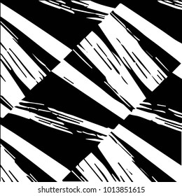 Abstract grunge grid halftone background pattern. Black and white vector line illustration
