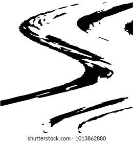 Abstract grunge grid halftone background pattern. Black and white vector line illustration

