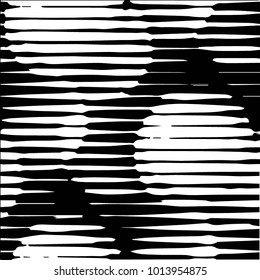 Abstract grunge grid halftone background pattern. Black and white vector line illustration