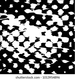 Abstract grunge grid halftone background pattern. Black and white vector line illustration