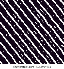 Abstract grunge grid halftone background pattern. Black and white vector line illustration
