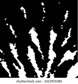 Abstract grunge grid halftone background pattern. Black and white vector line illustration
