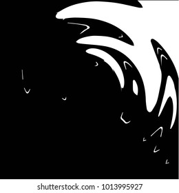 Abstract grunge grid halftone background pattern. Black and white vector line illustration
