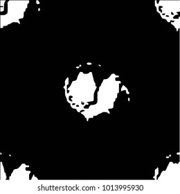 Abstract grunge grid halftone background pattern. Black and white vector line illustration
