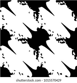 Abstract grunge grid halftone background pattern. Black and white vector line illustration
