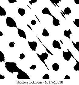 Abstract grunge grid halftone background pattern. Black and white vector line illustration
