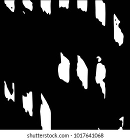 Abstract grunge grid halftone background pattern. Black and white vector line illustration
