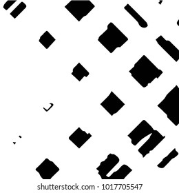 Abstract grunge grid halftone background pattern. Black and white vector line illustration
