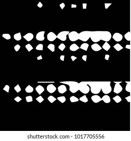 Abstract grunge grid halftone background pattern. Black and white vector line illustration
