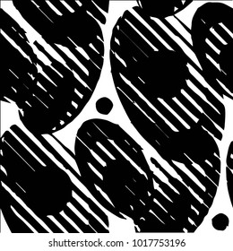 Abstract grunge grid halftone background pattern. Black and white vector line illustration
