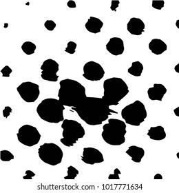 Abstract grunge grid halftone background pattern. Black and white vector line illustration
