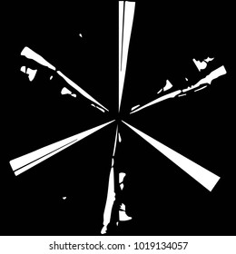 Abstract grunge grid halftone background pattern. Black and white vector line illustration
