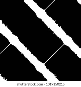 Abstract grunge grid halftone background pattern. Black and white vector line illustration

