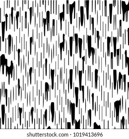 Abstract grunge grid halftone background pattern. Black and white vector line illustration
