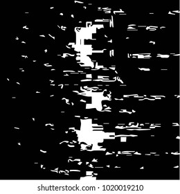 Abstract grunge grid halftone background pattern. Black and white vector line illustration
